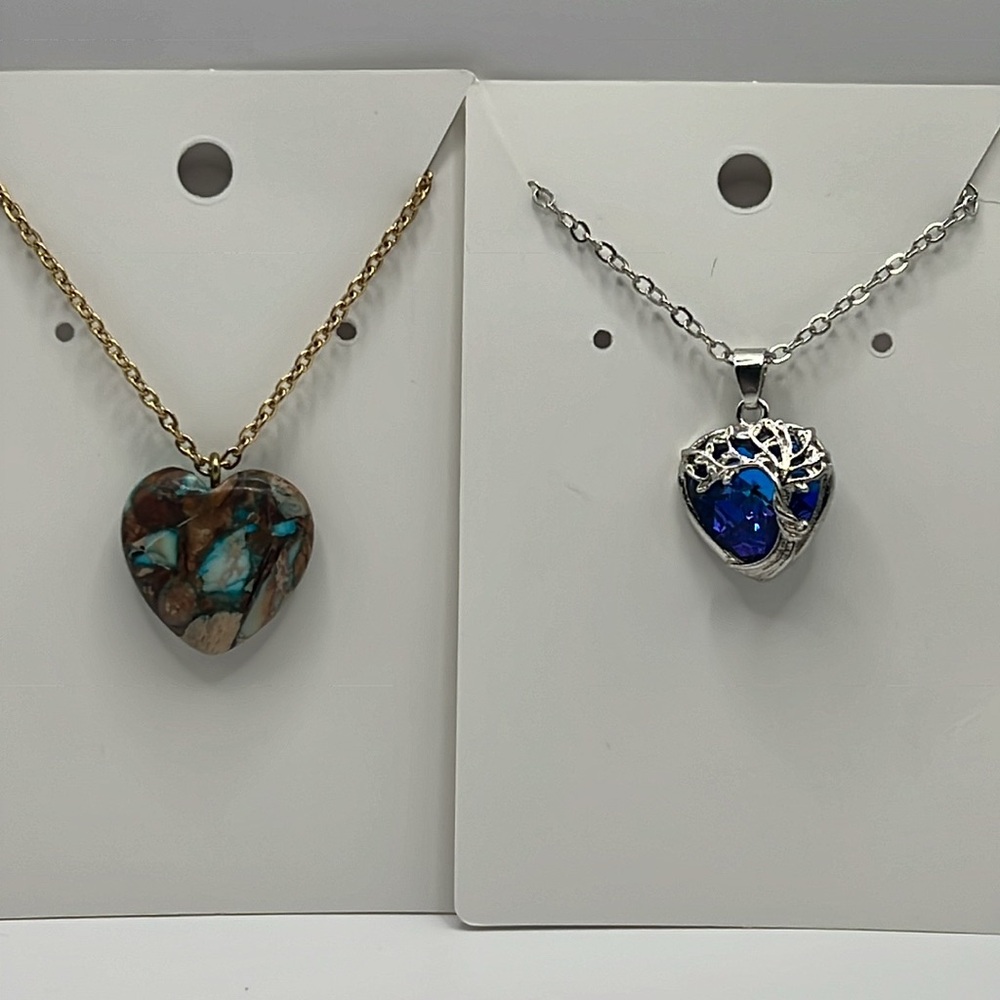 Heart necklaces